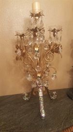 Large candelabra with crystals