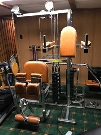 Universal Gym, Precor Treadmill, Free Weights, Rowing Machine, and more