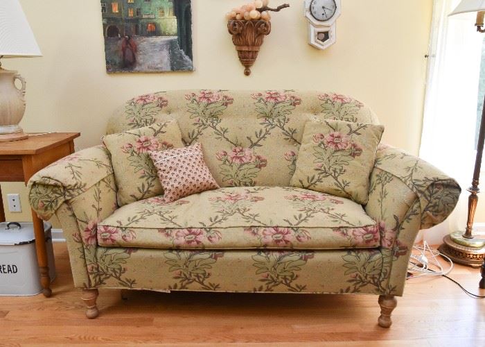 BUY IT NOW! $300 - Floral Upholstered Loveseat / Sofa