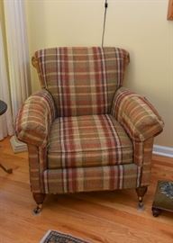 BUY IT NOW! $200 - Plaid Upholstered Armchair by Century Furniture