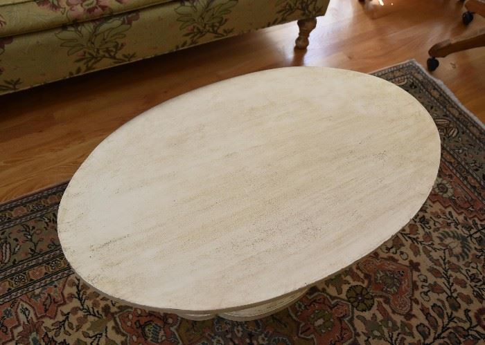 Oval Cocktail / Coffee Table (approx. 34" L x 21" W x 16" H)