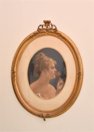 Antique Oval Framed Portrait 