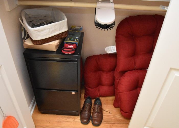 File Cabinet, Chair Cushions, Housewares