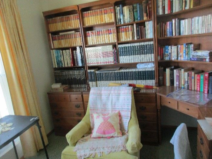 BOOKS AND WALL UNIT