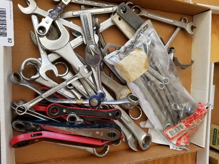 Lot approx 40 assorted wrenches