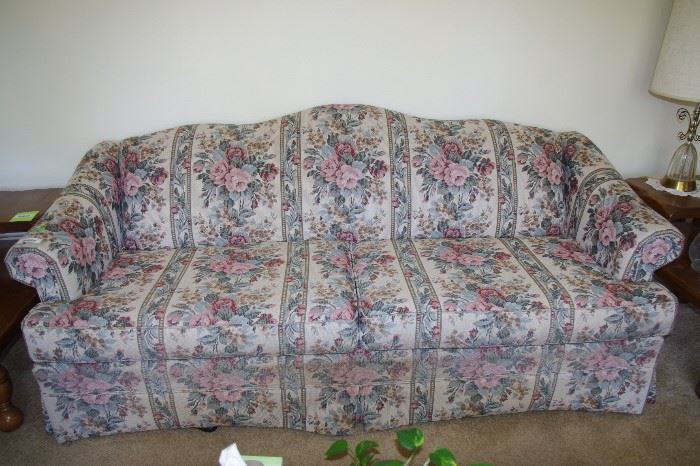 Floral Print Couch