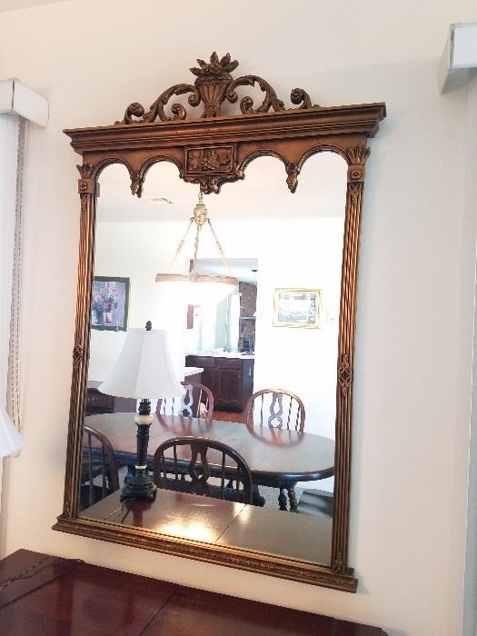 gesso classical style mirror $150