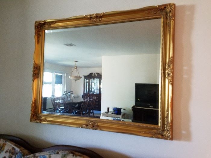 beveled mirror $125