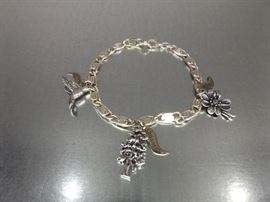 Sterling Silver Charm Bracelet

