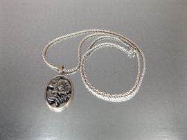 Sterling Silver Necklace and Hope Pendant
