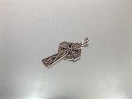 Sterling Silver Celtic Cross Pendant
