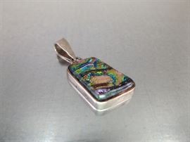 Sterling Silver Druzy Crystal Pendant
