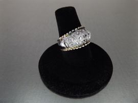 Sterling Silver Size 7 Cubic Zirconia Ring
