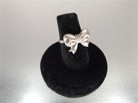 Sterling Silver Size 5 Bow Ring
