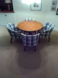 Table and four chairs great for a small dining room or gaming area of your home