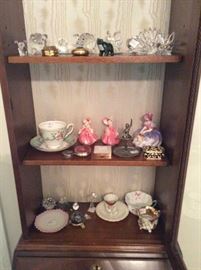 some of the lovely pieces from the cabinet