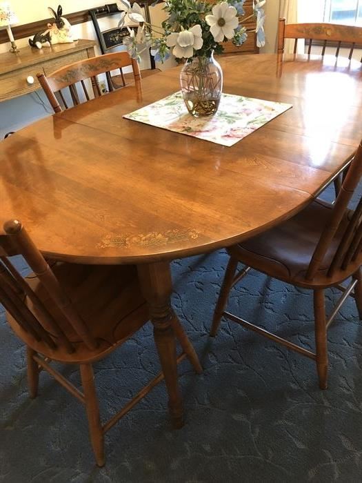 Hitchcock Maple Table and Chairs, wonderful condition