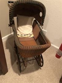 Antique Baby Buggy, "MADE IN TOLEDO"