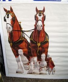 Budweiser Horses Poster