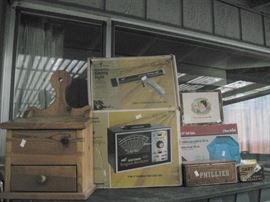 Wood Note box, Craftsman Timing Light & Engine Analyzer, Cigar Boxes, Grill Cover, Dart Nails Box