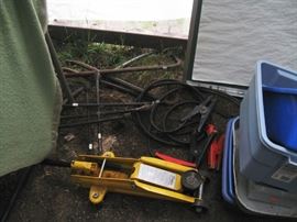 Jack, Crow Bars, Jumper Cables, Lug wrenches, 