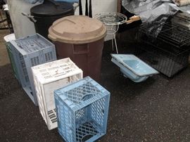 Garbage Cans, Plastic Container's, 