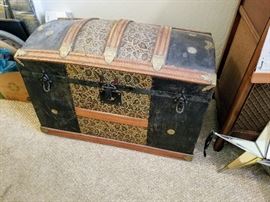 Vintage Camelback Steamer Trunk