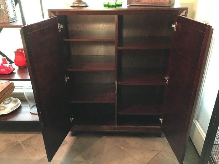 Crate & Barrel chest or cabinet with adjustable shelves