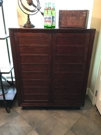 Crate & Barrel chest with adjustable shelves