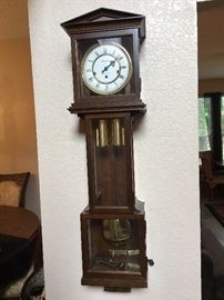 Hamilton wall clock - grandfather style 