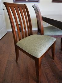 Ethan Allen dining table, chairs and matching buffet