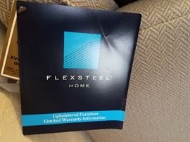 Flexsteel twin sleeper sofa with memory foam mattress