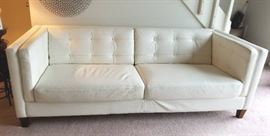 White Leather Sofa