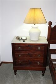Marble top chest with federal pulls
