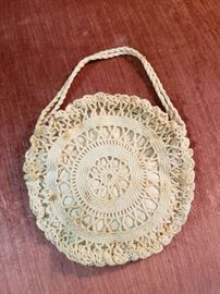 Crocheted purse