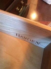 #15 harden dresser w mirror 12 drawers 71x20x33 mirror 56x48 $425.00