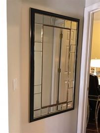 #36 gold mirror w bevel block around style 28x52 $100.00