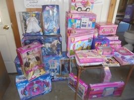 Many toys still in original boxes
