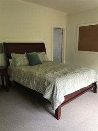 Pottery Barn Valencia Queen Sleigh Bed and mattress $500