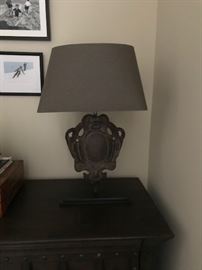 RH Iron Table Lamp $125