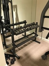 Set of Free Weights with Stand  $175