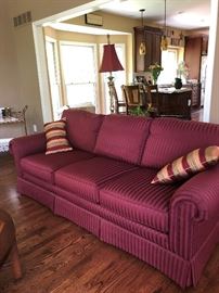 Maroon Sherril couch