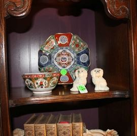 Close-up of some of the accessories in cabinet.