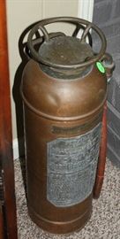 An old fire extinguisher.