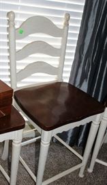 One of the 4 bar stools.