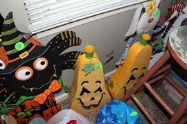 A few of the Halloween decorations.