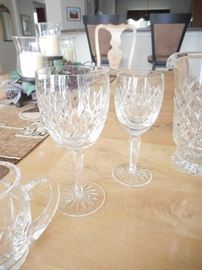 Profile of the Waterford Water and wine goblets,  Slane pattern