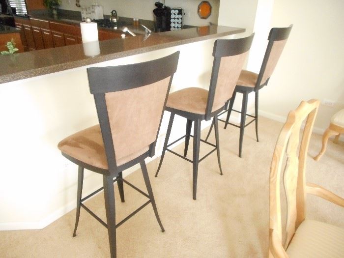 back profile of the bar stools