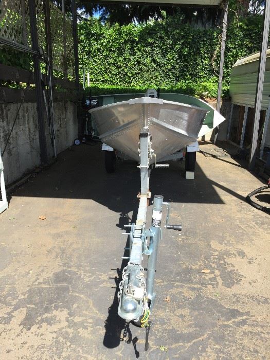 Gamefisher 3 Person Lake boat with trailer.