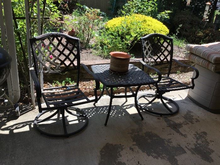 Patio Chairs and side Table
